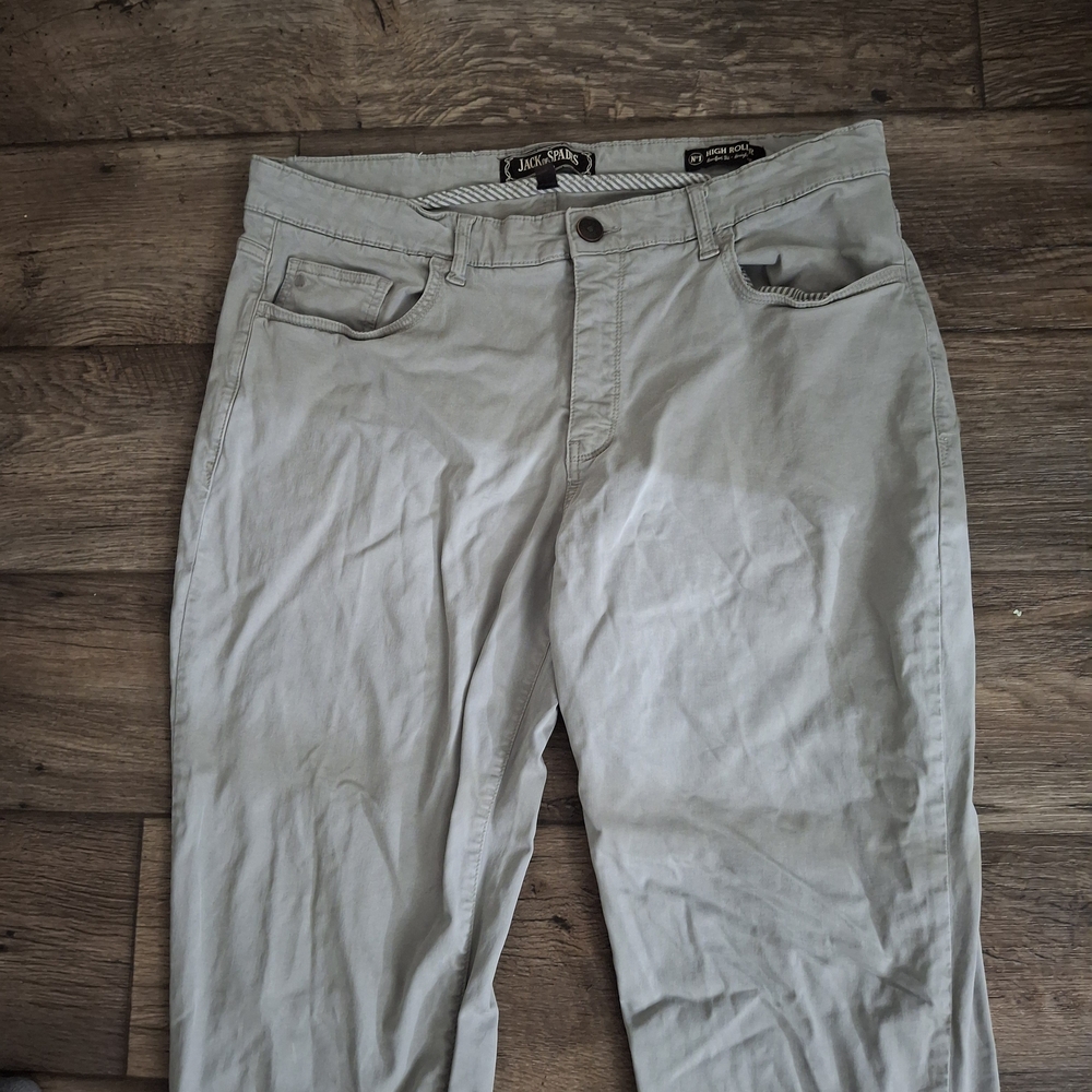Jack of Spades Relaxed Fit Jeans – Light Grey (38/34)